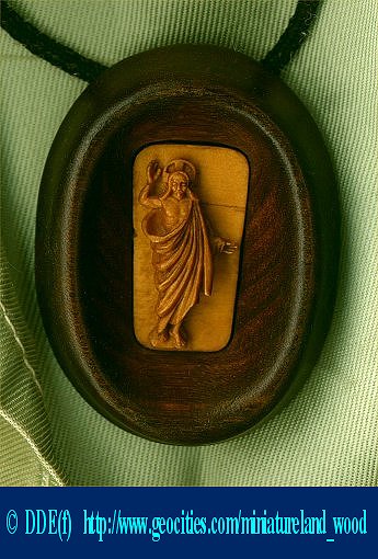 Sculpture for collector - microscopic Icon `Christ`