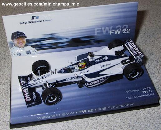 Minichamps 1 18 180 990006 Williams FW21 R. Schumacher F1