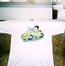 A T-Shirt with Bete Boop and a VW Beetle Cabriolet.