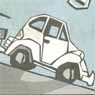 A VW Beetle as a symbol of Brazil going downhill due to the energy crisis -23MAY2001.