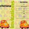 An invitation with VW Beetle.