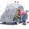 Illustration of the readers section 'Street Mail': taking care of the jewel 
(Super VW Magazine Nr. 145-SEP/2001)