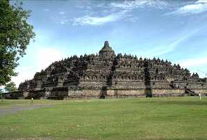 Borobudur - side views