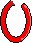 Red Hoop Earring