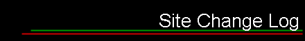 Site Change Log