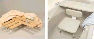 Tabla y asiento para ba&ntilde;o