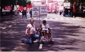Violeta y su madre