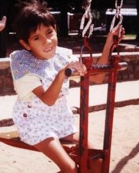Violeta en el parque