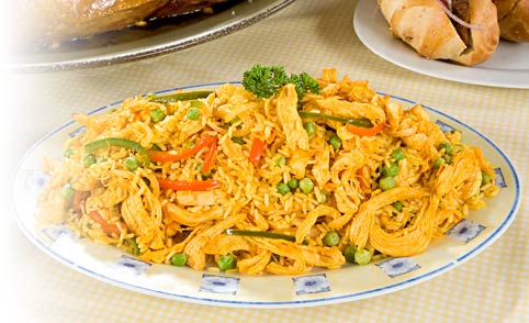 ejemplo de arroz con pollo