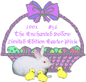 2001 Easter Pixie Adoption Certificate #56