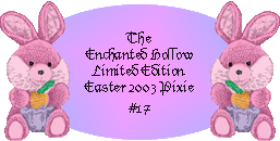 2003 Easter Pixie Adoption Certificate #17