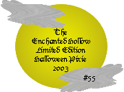 Halloween 2003 Pixie Adoption Certificate #55