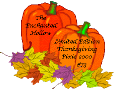 Thanksgiving Pixie Adoption Certificate #73