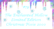 2000 Christmas Pixie Adoption Certificate #79