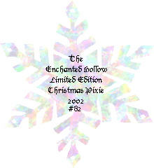 2002 Christmas Pixie Adoption Certificate #82