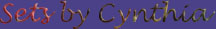 background set by Cynthia