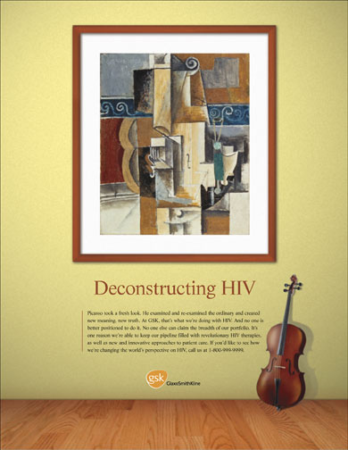 HIV, ad concept