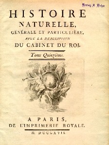 Buffon's 'Histoire Naturelle'