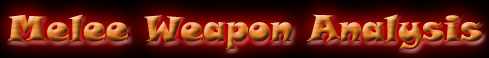 Melee Weapon Analysis (Diablo)