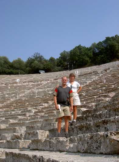 Silke und Michael im Theater