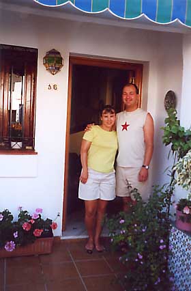 Silke und Michael bei B�rbel und Pepe zuhause