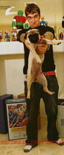Jordan, his dog and the japanese robot toys