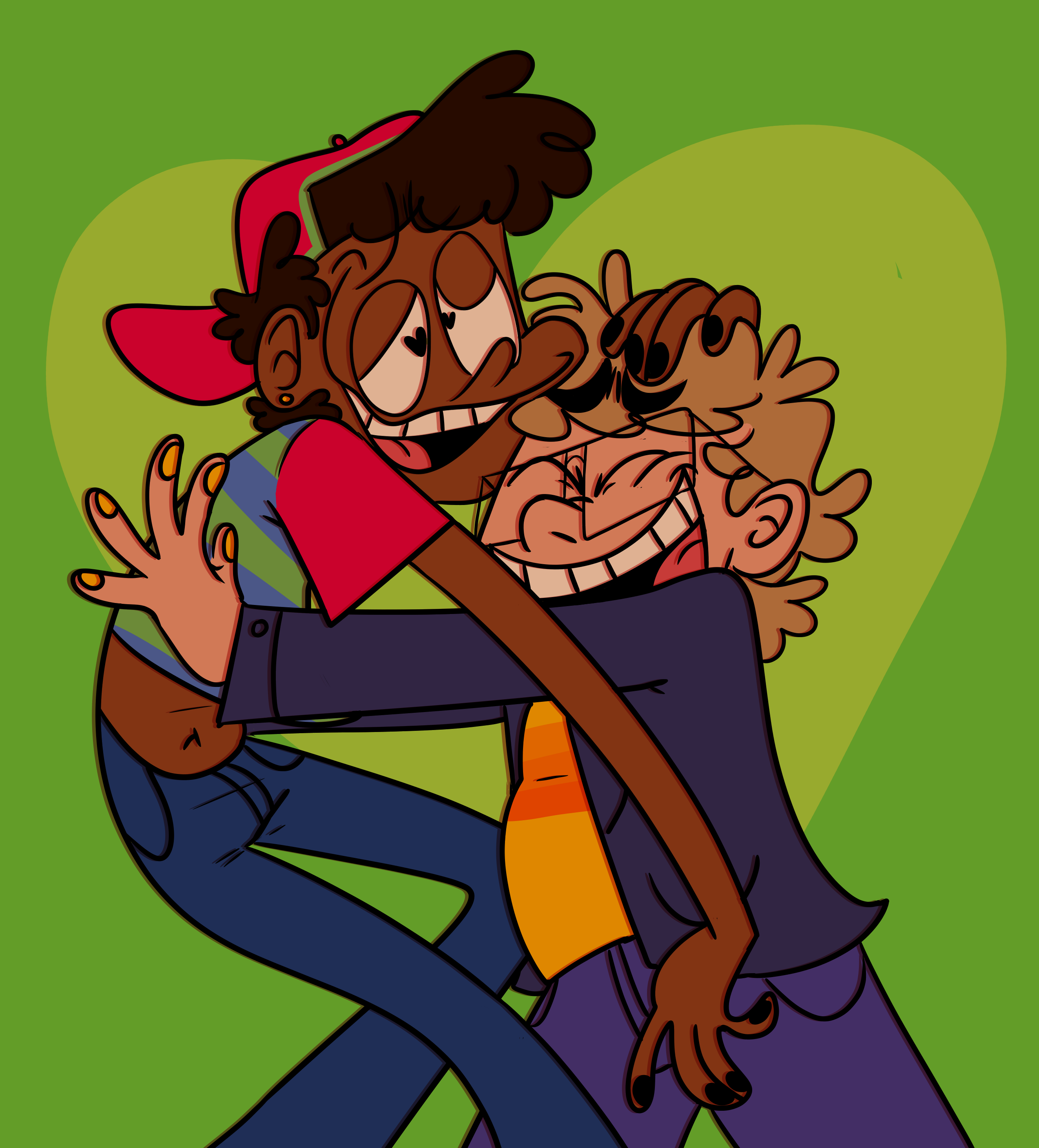 dante and steven hugging