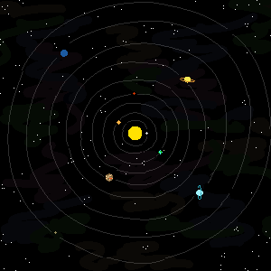 pixel space drawing