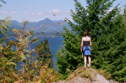 Nenny & Ryan Overlooking What I Believe Is Nitnat Lake