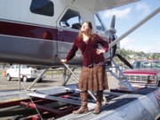 Enjoying The Sun In Seattle Getting The WSU Beaver Ready To Fly