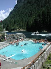 The Pool over the Malibu Rapids