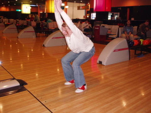 Carrie Is So Very Graceful When She Bowls