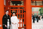 Chris & Yasuko At The Shrine