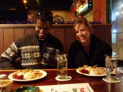 Paul & LeeAnne At The Maple Leaf For Yummy Turkey Dinner