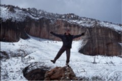 On the summit block of Angels Landing