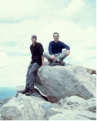On the summit of Mt. Evans with Pete