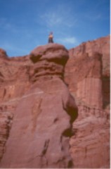 Carol on Lizard Rock