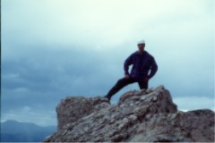 Me with one foot on the summit