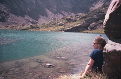 Relaxing by Upper South Colony Lake