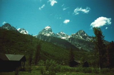 The Teton Group from the Climber's Ranch