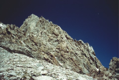 The Exum Ridge from the Lower Saddle