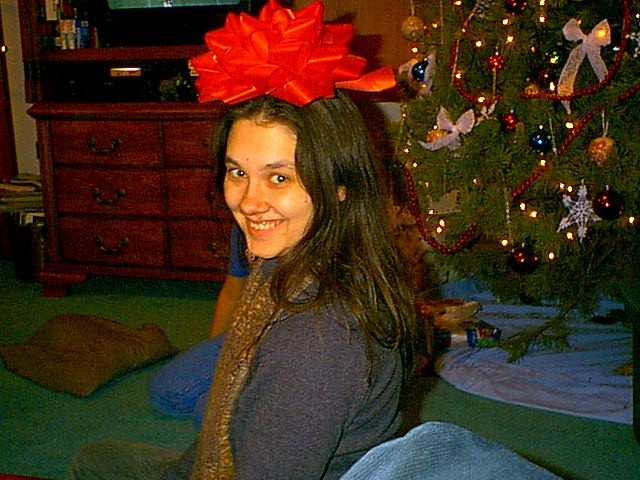 She's really not drunk, just in the holiday spirit!