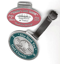 pewter bag tags