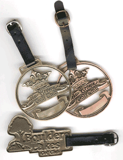 pewter bag tags