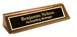 desk name plate