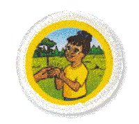 This is an example of a badge that a Daisy will earn once completing the Healing unit.