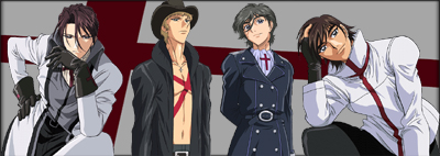 Ran, Youji, Ken, and Omi of Gluhen