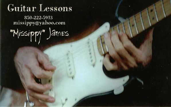 Missippy James ~ guitar teacher in Tallahassee, Florida, performs live around the Southeastern United Staes with ZydecoZoo