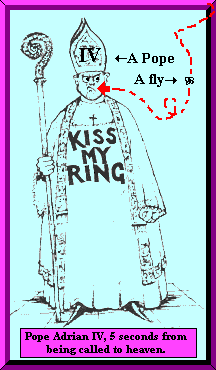 Pope Adrian IV, fly killer.