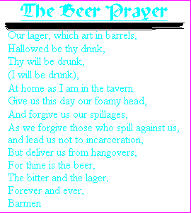 The Beer Prayer